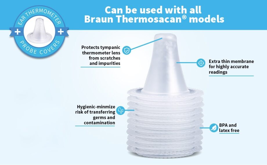 Braun Oorthermometer Hoesje | 800 stuks