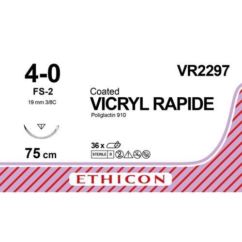 Vicryl Rapide 4-0 ongekleurd 75cm - FS-2 | 36 stuks