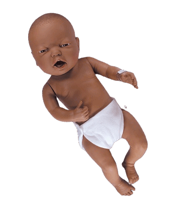 Childbirth Graphics Borstvoedings Dummy-Jongen (bruin)