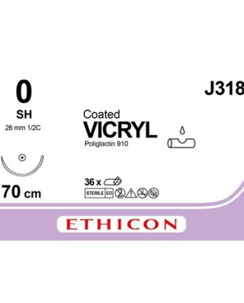 Vicryl 0 violet 70cm - SH (V318H) | 36 stuks