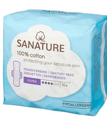 Sanature katoenen maandverband Super | 10 stuks