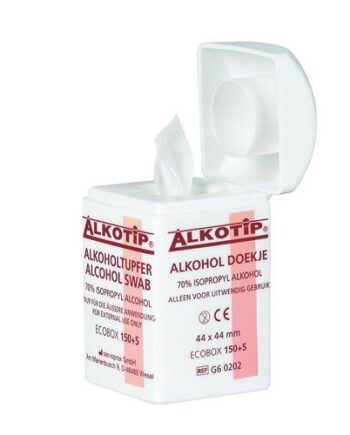 Alkotip Alkohol doekjes 40x40 mm - 70% alcohol