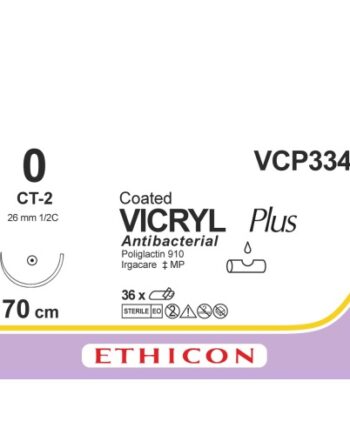 Vicryl Plus 0 violet 70cm – CT-2 naald | VCP334H | 36 stuks