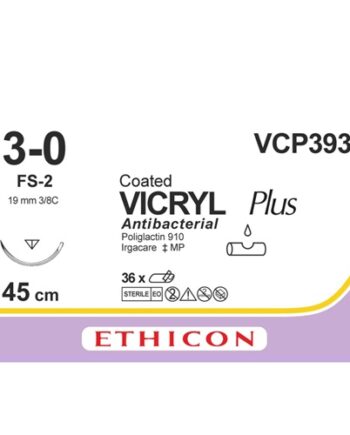 Vicryl Plus 3-0 violet 45 cm – FS-2 naald (VCP393H) | 36 stuks